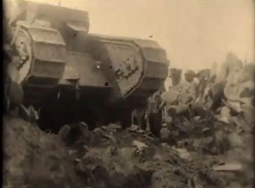 טנק בריטי בעזה, 1917