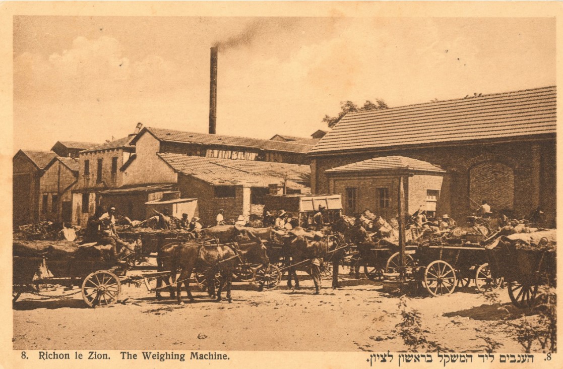 היקב בראשון לציון, גלויה של אגודת הכורמים, 1920