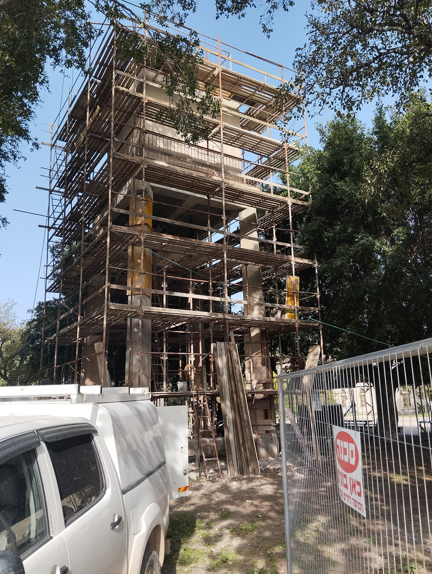 שיפוץ בליה במגדל המים, ינו' 2026, צילום: זאב הררי